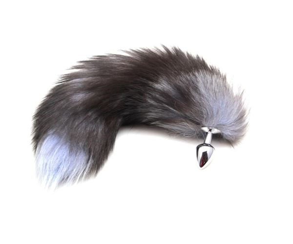 Tail para la cola anal Topo de juguete erótico Masaje de próstata Masaje de sexo para adultos para hombre Mujeres gay Anal Anal Fox Tail Cosplay Sex Products8982360