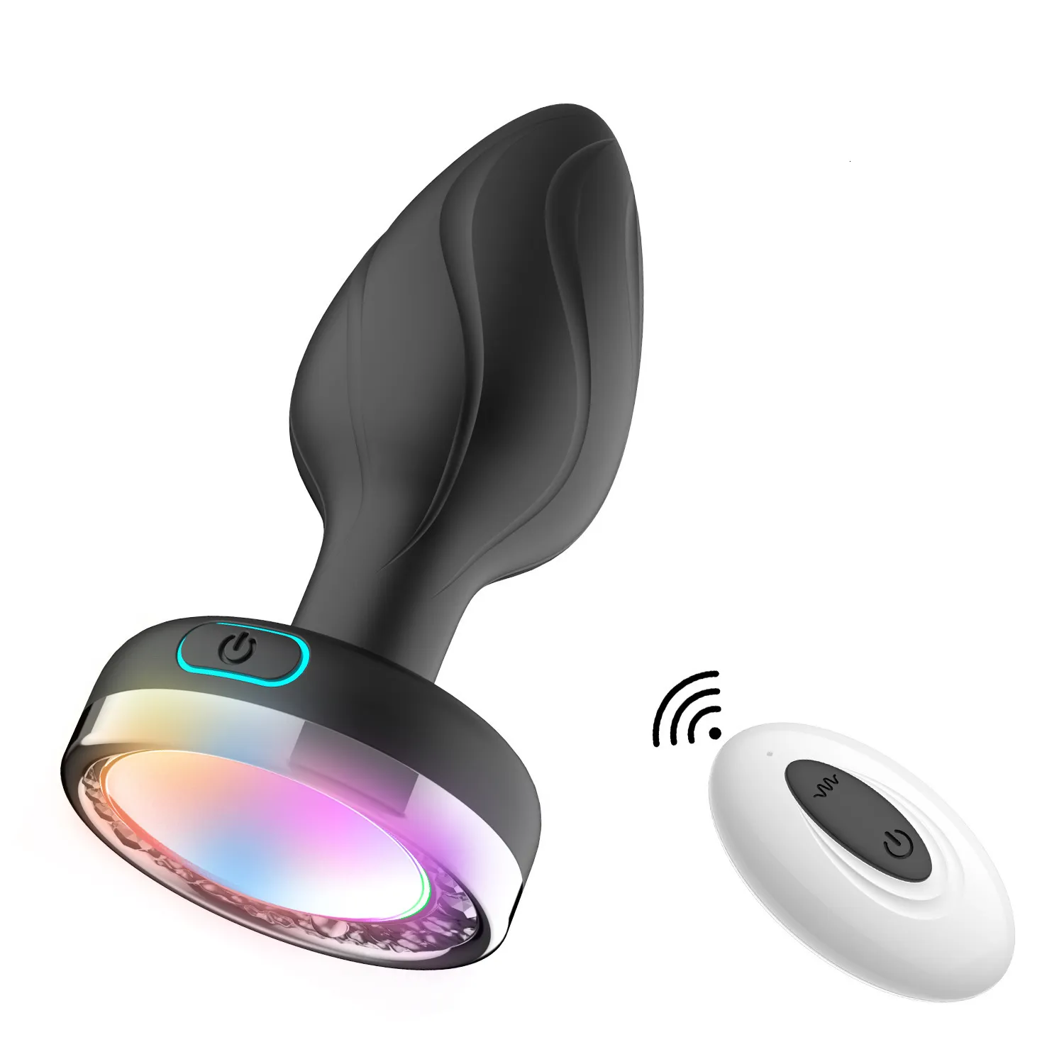 Anal Toys 10 Frequency Butt Plug Kleurrijke Licht Vibrator Prostaat Massage Seks Speelgoed Vrouwen Mannen Gay Volwassen Draadloos Afstandsbediening 230113 Van 10,85 € DHgate