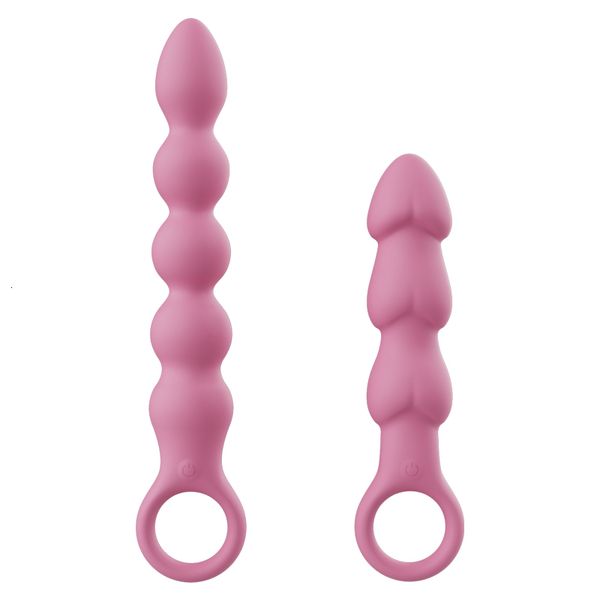 Anal Toys 10 Vitesses Bullet Vibrator Avec Anal Beads Prostate Massager Sex Toys pour Femmes Homme Butt Plug Clitoris G-Spot Stimulator 230519