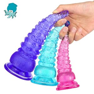 Anale Speelgoed 18 Dildo Octopus Tentakels Grote Butt Plug Met Zuignap Prostaat Vaginale Massage Sex Voor Vrouwen Mannen 230925