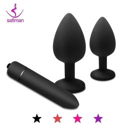 Anale speelgoed 4 kleuren zachte siliconen buttplug prostaat massager gay producten mini erotische kogel vibrator seks voor vrouwen mannen volwassen 220922