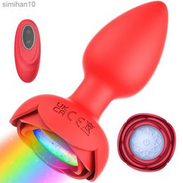 Toys anal Butt Plug Vibrator Sex Toys for Men Women Wire Wireless Remote contrôle G