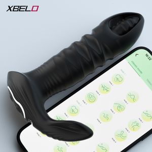 Anal Toys Bluetooth App Control Thrusting Butt Plug Vibrator Sex for Man Women Dildo Bullet Buttplug Prostate Massager 230307