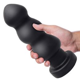 Anal Toys Buttplug met sterke zuigbeker Prostaat Massager Volwassen producten vrouwelijke masturbator kralen seks voor paar 230811