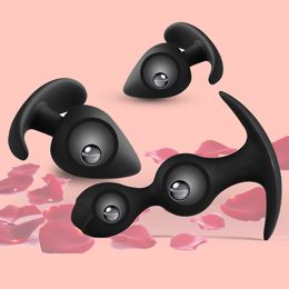 Anal Toys EXVOID Silicone Vagin Anus Dilatateur Perles Butt Plug avec Boule En Métal Produits Pour Adultes Sexe pour Hommes Femmes Gay Sextoys 221121