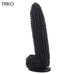 Anal Toys frko maïs anale plug met suction cup groenten dildo sex speelgoed voor vrouwen vagina g-spot massage masturbator volwassen game goederen 220922