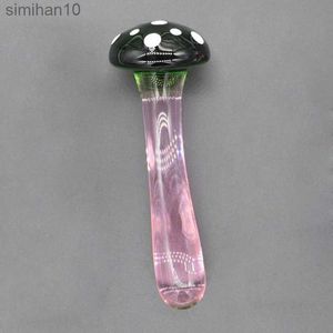 Jouets anal verre anal plug champignons cristal gode