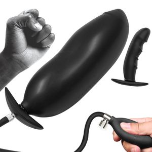 Anal Toys Go Out Silicone Gonflable Super Big Anus Plug Gode Pompe Hip Plug Anus Diffuseur Prostate massage 230720