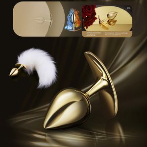 Anal Toys Gold Metals Plug Butt Sex voor paren volwassenen Game Masturbator 230821