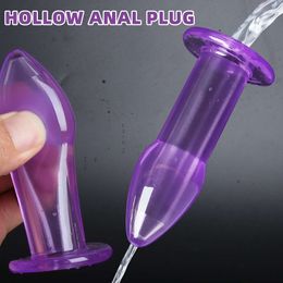 Jouets anaux Plug Anal creux pour femmes petit spéculum Transparent bouchons de fesses lavement jouets sexuels pour hommes dilatateur Anal jouet adulte Analplug Buttplug