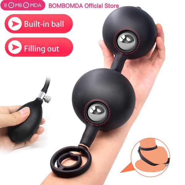 Juguetes anales Inflables Cuentas anales Butt Plug Bolas anales Juguetes sexuales para mujer Juguete erótico Big buttplug Anus expansor Sextoy Silicona pero plug ass 220922