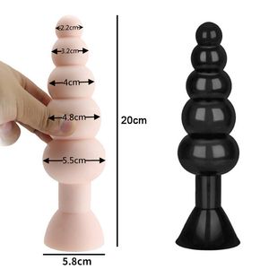 Jouets anaux grandes perles sexe pour femmes hommes lesbiennes énorme gros gode bouchons de fesses Massage de la Prostate masculine expansion de l'anus féminin 220922