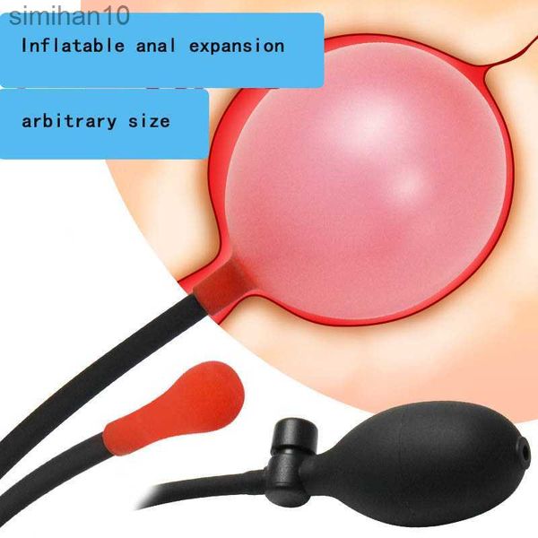 Toys Anal Expander Expander Plug anal gonflable pour les hommes et les femmes avec un dossier de masturbation anal de dos SM fournitures sexuelles HKD230816