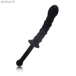 Anal Toys Nieuwe zacht realistisch anale seksspeeltjes enorme penisdildo's voor vrouwen met handvat de kont plug anus dilatator massage stimulaiton sex hkd230816