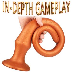 NXY Anal jouets nouveau Super doux Long Plug bout à bout Gay jouets Vaginal Anus dilatateur Prostate masseur BDSM adulte sexe pour hommes femme 1125
