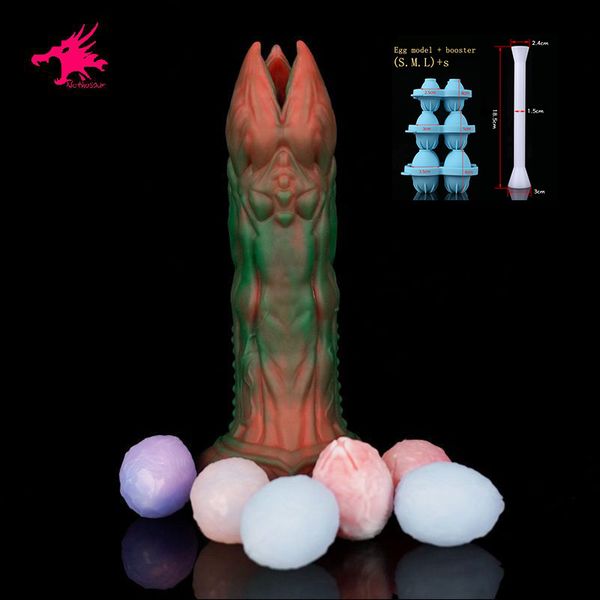 Jouets anaux Nothosaur Sex Ovipositor Gode Buttplug Masturbation Coupe pondre des œufs pour hommes Agrandisseur Plug 230821