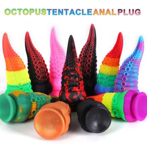 Anale speeltjes Octopus Tentakels Anale plug Prostaatmassage Buttplug Anale speeltjes voor vrouw/man Enorme siliconen anale dildo's Butt PlugSex Product 230728