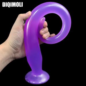 Toys anal -ngthing anal plug-forts soft anal dilator stimuler l'anus long bouchon de bout à pinis anal masturbator toys pour femmes et hommes hkd230816