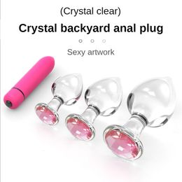 Anale speeltjes Plug Intiem 3 maten Helder glas Anus Uitbreiding Erotisch speelgoed In paar Seks voor volwassenen 18 Crystal Butt 230923