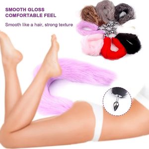 Anal Toys Plug Metal Anus Butt Collar Half Cat Mask Party Sexy Adulto Juego Máscaras Sexo para mujer Cosplay Tail 231010