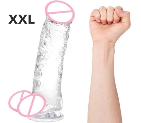 Toys anal réaliste XL Dildo pour femmes cul artificiel pénis aspirant la bite de bite anal bouchon anal masturbateur adulte sex jouet pour w2230107