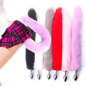 Anal Toys Sexy Fox Tail Anal Plug Woman Butt Plug volwassen seksspeeltjes voor vrouw paren Men Men Sexshop Erotische producten Adluts 18 Cosplay F64W L230306