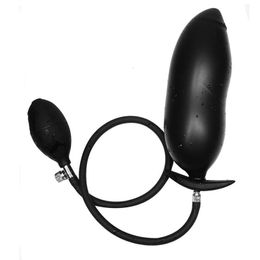 Jouets anaux Silicone gode gonflé sexe adulte pour WomenMan dilatateur Massage de la Prostate Plug pas de vibrateur gros cul 230113