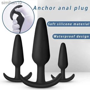 Anal Toys Silicone Plug Anal Plugs Kit voor Beginner starter Sekstrainingsset Man Masturbator Women Sex Toy 3 PCS/Set HKD230816