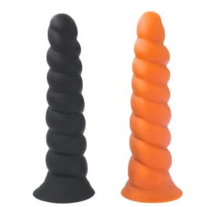 Jouets anaux godes en silicone avec ventouse stimulent le vagin et l'anus gros cul dilatateur doux sexe pour femmes hommes 230419