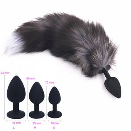 Anal Toys Silicone Plug Sexy Tail Butt Sex pour Adultes Érotique Animal Cosplay Accessoire Prostate Masseur 230307