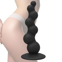Anal Toys Plug en forme de silicone Perles d'arrière-cour pour hommes et femmes Butt Weighted Débutant Sex Shop Couple 220922