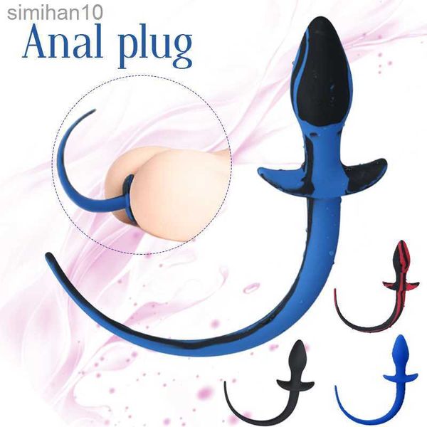 Juguetes anales sm butt tapón cosplay tapón de sexo anal de sexo anal para adultos juguetes de sexo anal para mujeres parejas hombres silicone dog cola anal hkd230816