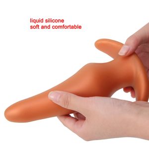 Jouets anaux bouchons souples pour hommes gays massage de la prostate liquide silicone 35-78mm énorme entraînement des fesses confortable à porter mais 221121