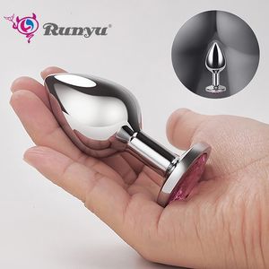 Anal Toys Steel Annal Plug Hommes Femmes Adult Trainer Sex Toys Inoxydable Métal Butt Couple Masturbateur Intime Gode Ass Outil pour la Relaxation 230508