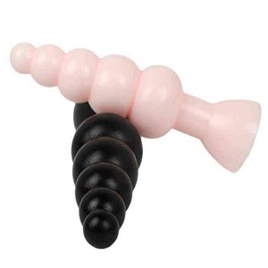 Anale Toys Super Grote Kralen Zuignap Big Dildo Plug Butt Pluggen Mannelijke Prostaat Massage Volwassen Erotische Speeltjes voor Mannen / Dames 1125