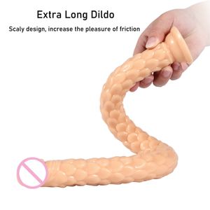 Anal Toys Super Long Anal Fouet Doux Avec Ventouse G Spot Gode Anal Butt Plug Dick Anal Trainer Masseur Homme / Femme Masturbateur Sex Toys 230414