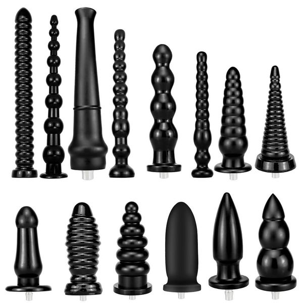 Juguetes anales Super Long Black Butt Plug Dildo Ano Masturbador Dilatador Masaje de próstata Sexo adulto para mujer máquina sexual 230804