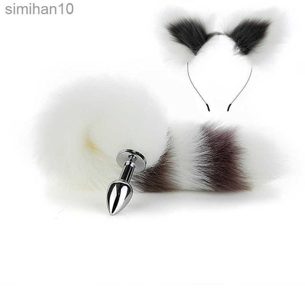 Toys anal tail + oreilles anal plug jouet gay bout file tail tail sexy toys toys toys for hommes femmes hkd230816