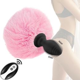 Anale speeltjes Trillingen Schattig Konijn Staart Anale Plug Pluizig Pluche Sexy Bunny Girl Cosplay Erotisch Sexy Speelgoed Voor Vrouw Mannen Stellen Butt Plug Staart 231121