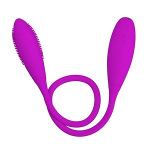 Vibromasseur anal pour hommes femmes Double vibrateurs 7 vitesses G-spot Vibration Oeufs Produit de sexe rechargeable Jouets pour adultes Couple236h