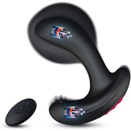 Vibrateur Anal Gonflable Butt Plug Télécommande Stimulateur De Prostate Masseur Automatique Vibrant Adulte Mâle Femelle Sex Toys 240102