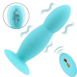 Vibromasseur Anal sexy, jouets pour femmes et hommes, masseur de Prostate, Plug Anal avec ventouse forte, télécommande sans fil, 10 vitesses, érotique