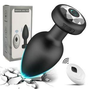Vibratrice anale Remote sans télécommande Plux Butt Men de la prostate Masseur féminin Masturateur de vagin pour adultes Toys Gay 240524