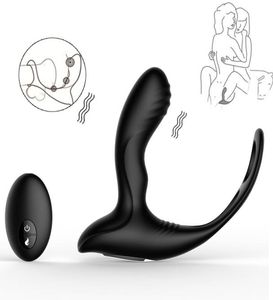 Vibrateur anal avec télécommande massage de la prostate plug anal mâle masturbate les produits adultes silicone bouchon de sexe