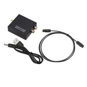 Convertisseur analogique SPDIF 3,5 mm Digital Fiber optic Audio Decoder coaxial to rl