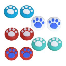 Analoge stokgrepen Cat Paw Claw duim grip joystick caps voor stoomdek rocker dop handgreep siliconen cover fedEx dhl ups gratis schip