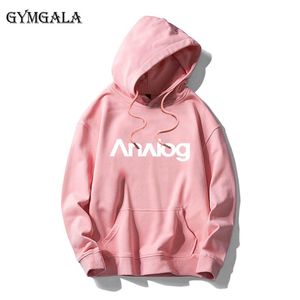 Sudaderas con capucha para hombre, abrigo de invierno ANALÓGICO, rosa, dulce, con capucha, estampado de disculpa, Harajuku, bolsillo suelto, jersey de franela de lana para mujer, sudaderas para hombre