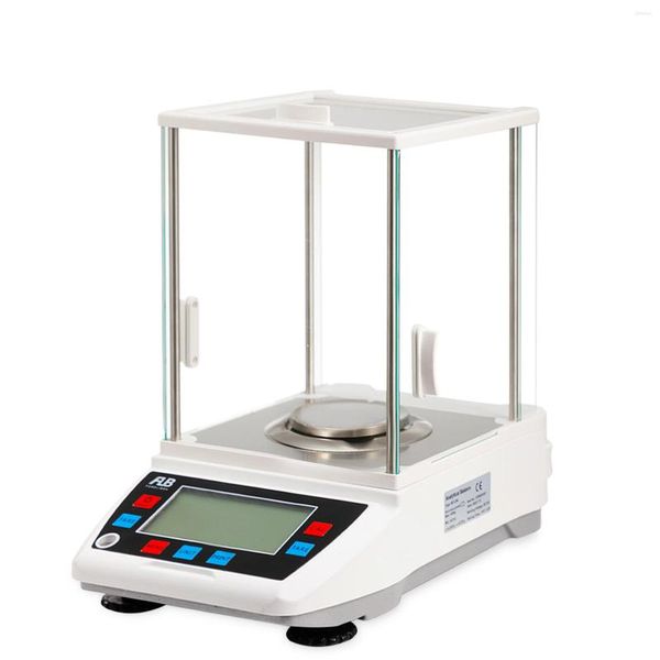 Balance analytique haute précision 0.001g 1mg plateau rond de balance de laboratoire électronique numérique de précision avec étalonnage 600g/1000g/1200g