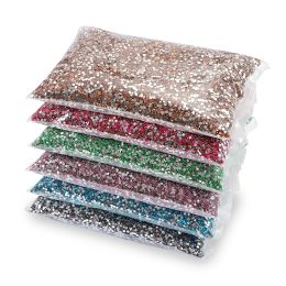 Analyseur 100000 PCS 3 mm multicolore Crystal clair AB RHINESTONS NON-FIX FLATBACK ROUNE ROUNE ROUNE STALLE DIY Nail Art Art Decoration