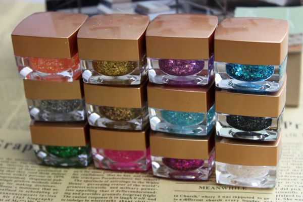 Analyseur 12 Couleurs de beauté UV Gel Nail Glitter Raffinement Sequins Glue Glue Glue en gros Décoration